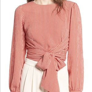 Chriselle x J.O.A. Tie Waist Top